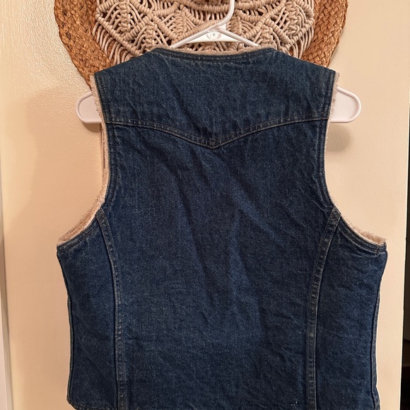 Levi’s ORANGE Tab Vintage Sherpa Denim Vest - Picture 2 of 8